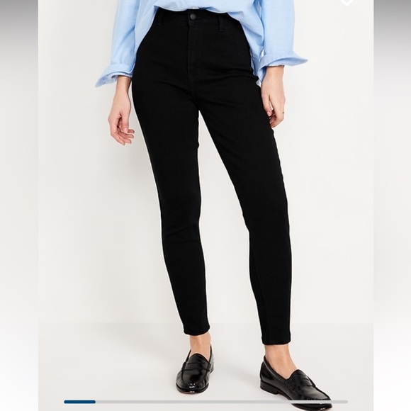 NWT old navy high waisted wow super skinny jeans size 8 tall - Picture 2 of 3
